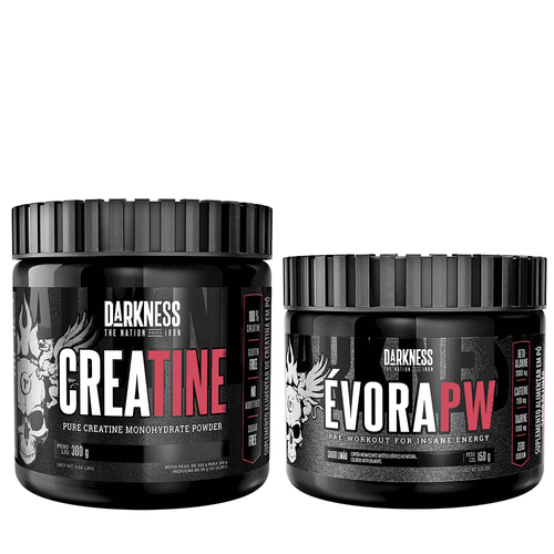 Promopack Creatina Pura 300g Darkness + Évora Pw 150g Uva